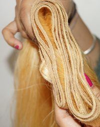 Straight Blonde  Human Hair Extension