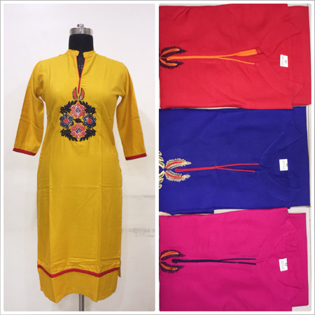 Ladies Cotton Long Kurtis