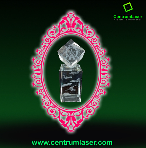 3D Crystal Paperweight