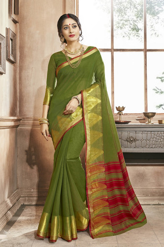 Mehendi Painted Saree