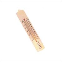 Grey Plastic And Glass Thermometer Wall