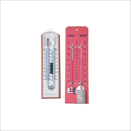 Glass and Plastic Dry & Wet Thermometer