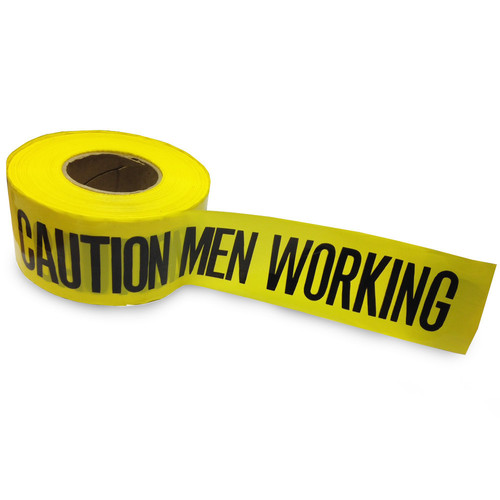 LD Non-Virgin Caution Tapes - 3 Inch x 200 Meter | High-Strength Polyethylene, Yellow and Black Warning Text