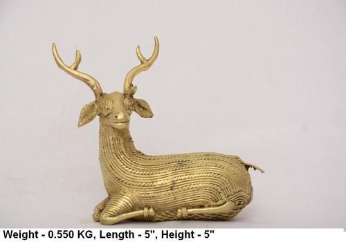 Brass Handicraft Deer Statue