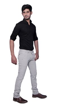 Grey Mens Chinos Pants