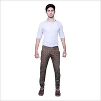 Mens Cotton Checks Print Pant