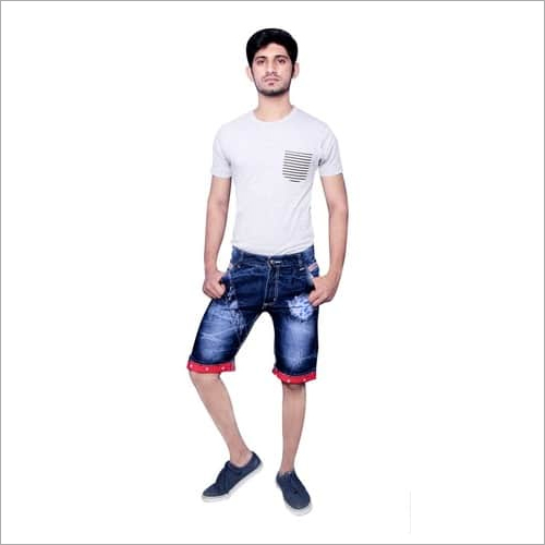 Mens Cotton Denim Shorts By IBN ABDUL MAJID PRIVATE LIMITED