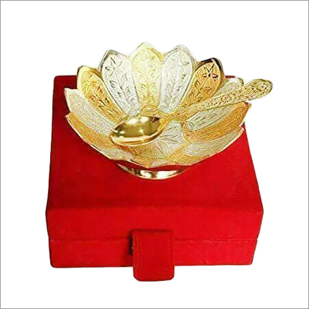 Brass Bowl and Spoon