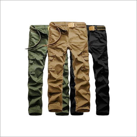 Mens Cotton Cargo Pants By S. S. CLOTHING