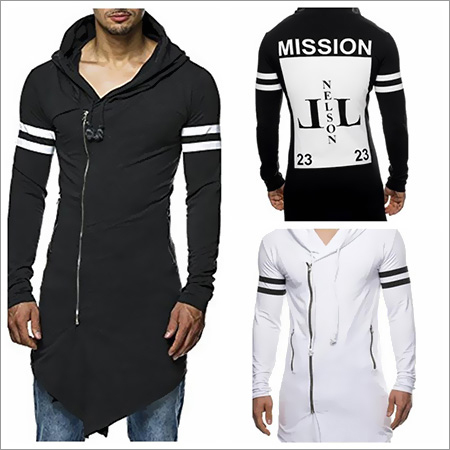 Mens Zipper T-Shirts Long Sleeve Breathable