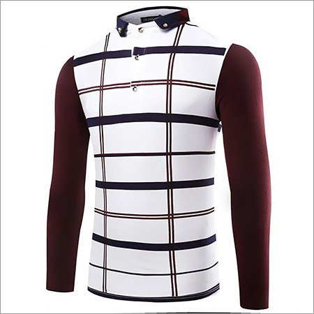 Mens Checked Polo T-Shirts