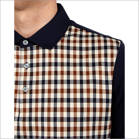 Mens Checked Polo T-Shirts
