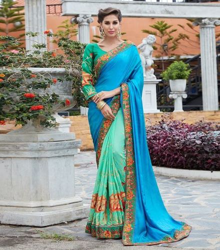 Green saree