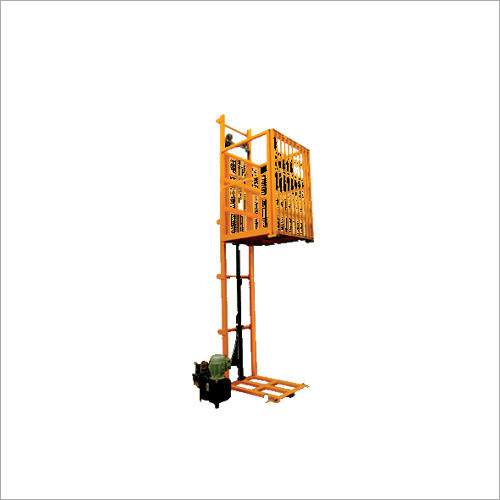 Hydraulic Goods Lift - Grade-A Metallic Alloy Mesh Enclosure Sturdy Steel Platform | Durable Easy to Operate Strong 1-Year Warranty