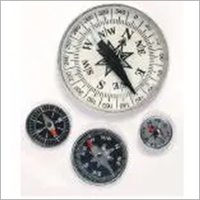 Laboratory Magnetic Compass - Aluminium Case With Glass Top, 16-100mm Diameter | Long Working Life, High Strength, Black And White Design
