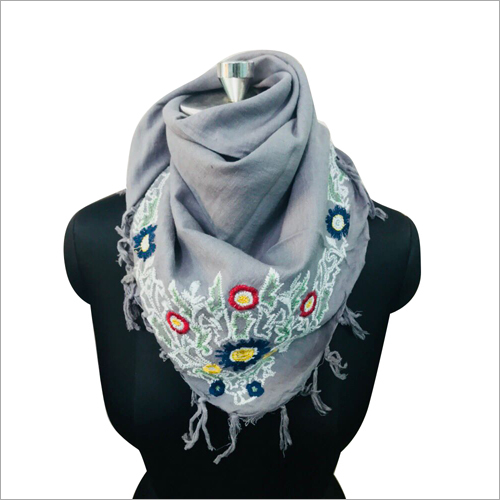 Cotton Embroidered Women Scarf