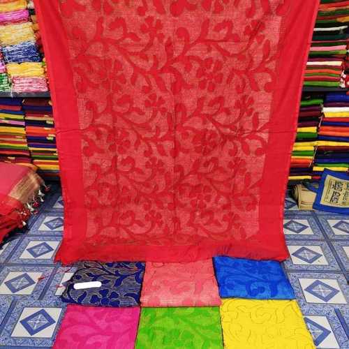 Ladies Embroidered Saree - Silk Handloom, Red Color with Intricate Embroidery | Other Indian Style Perfect for Festive Occasions