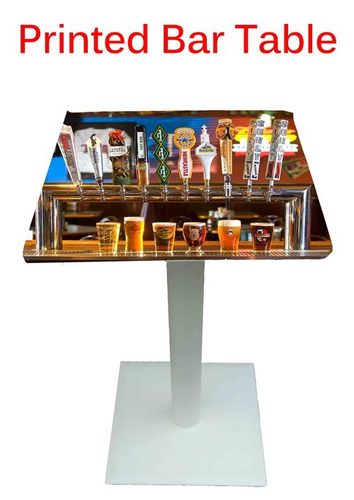 Printed Bar Table