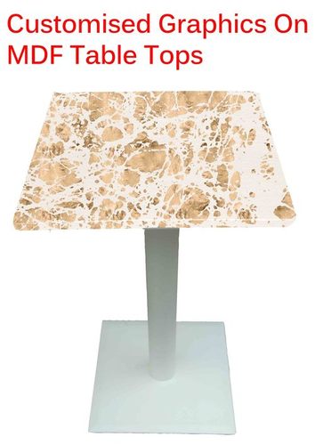 Customised Graphics On MDF Table Tops
