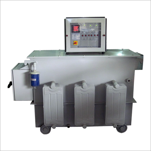 Servo Voltage Stabilizer - 3 Phase Oil Cooled, 100-1000A Rated Power | Fully Automatic Control, Digital Display, 98.5% Efficiency, Low and High Voltage Protection