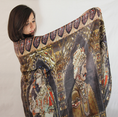 digital printed shawls