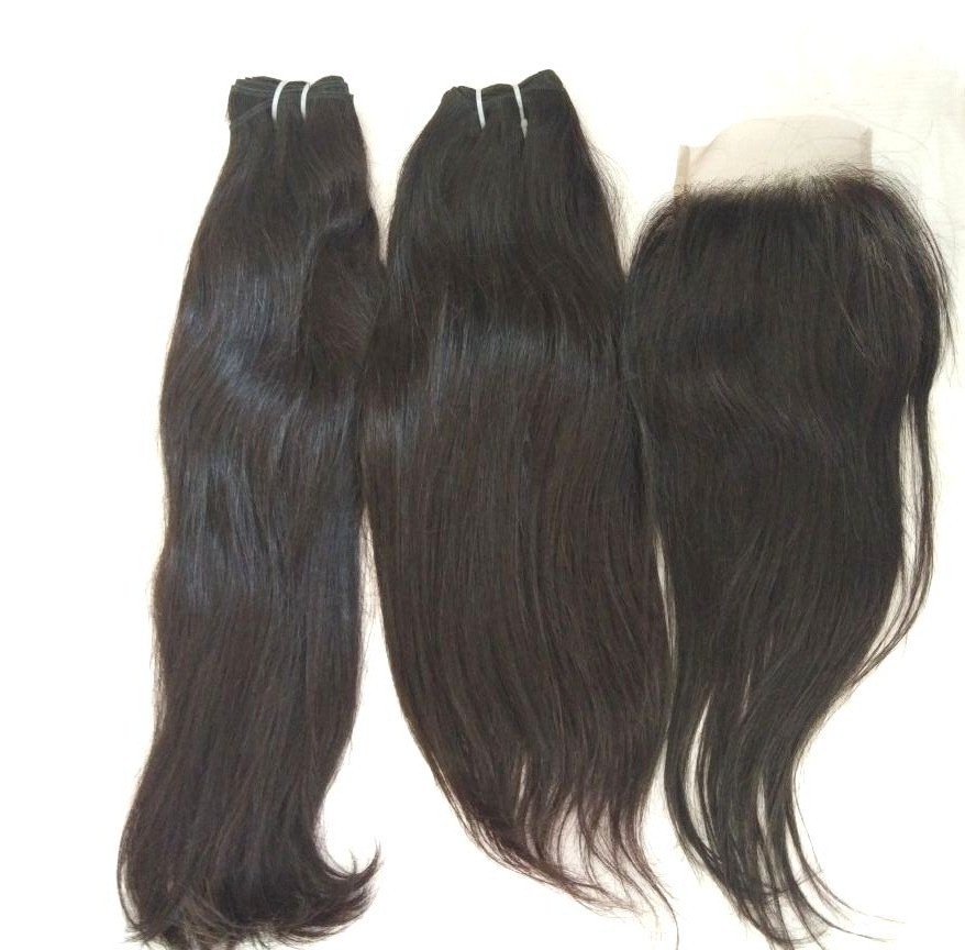 Brazilian Virgin Hair Straight , Indian Straight Hair Extension