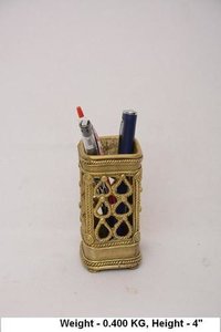 Brass Jali Pen Stand