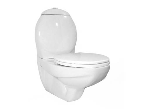 Dace Wall Hung EWC - Ceramic 670x370x755 mm | Two Piece Design White Color 23 kg Weight