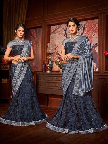 Designer Party Wear Soft Net Heavy Lehenga Choli.