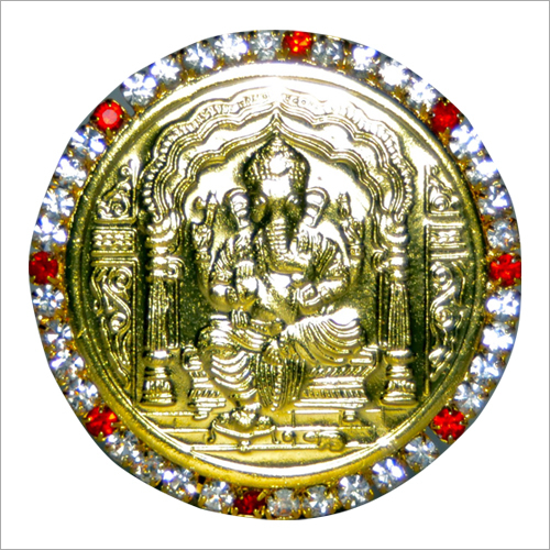Ganesh Gold Plated Coin