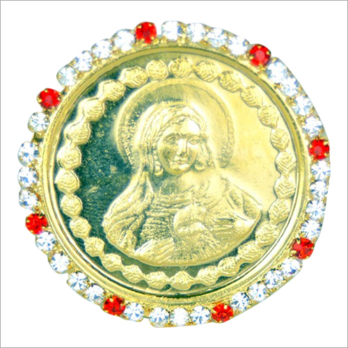 Mother Mary Gold Plated Coin