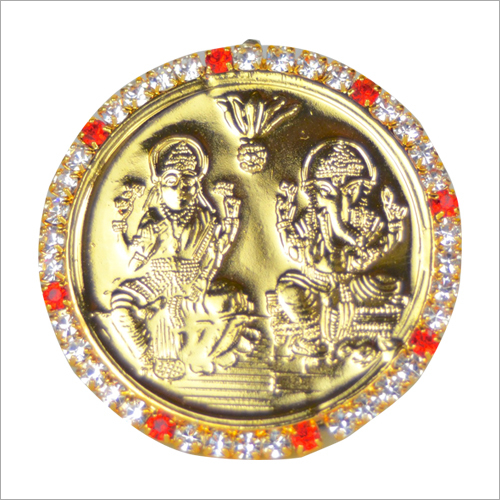 Lakshmi Ganesh Gold Plated Coin