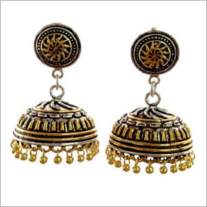 Double Tone Earrings