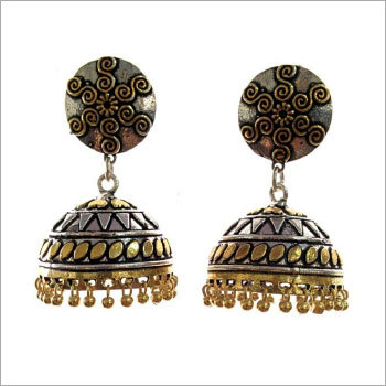 Double Tone Earrings