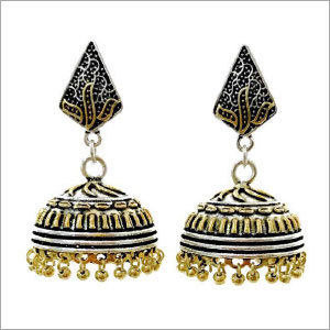 Double Tone Earrings