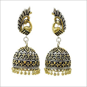 Double Tone Earrings