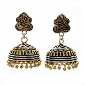 Double Tone Earrings