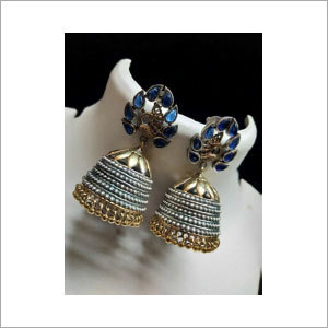 Double Tone Earrings