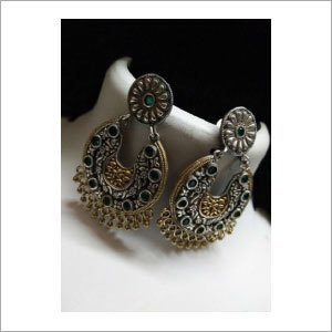 Double Tone Earrings