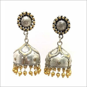 Double Tone Earrings