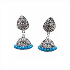 Silver Earrings - Oxidized Silver, 20x10mm, Silver | Elegant Design, Lightweight, Durable Material, Stylish Accessory
