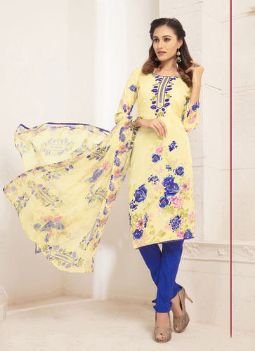 Exclusive Designer Prited Patiala Suits - Color: As Per Image