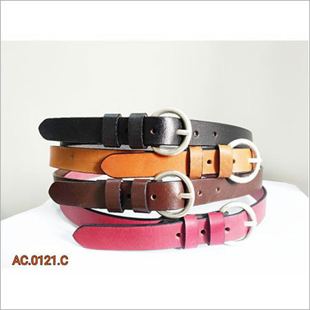 Leather woman belts