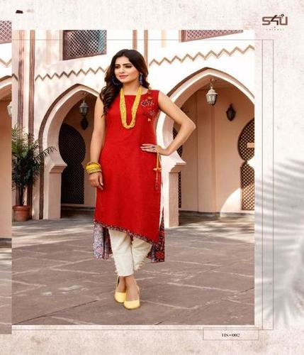 Red Fancy Kurti