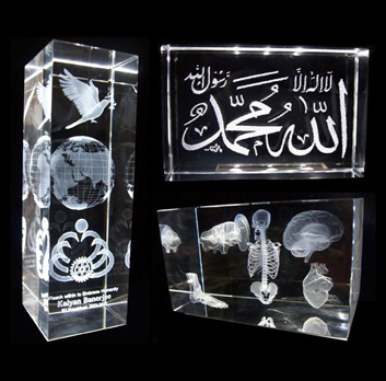 Religious Text 3d Crystal