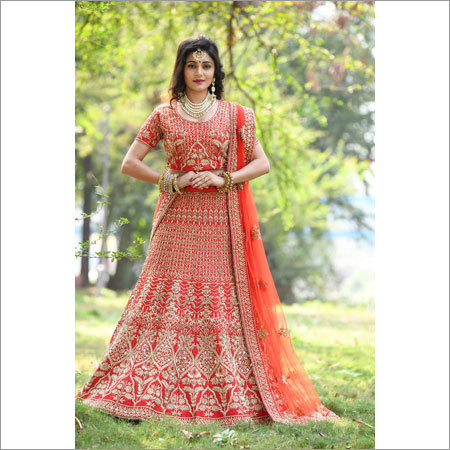 Customized Red Bridal Lehenga