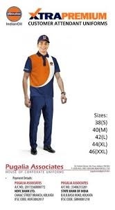 Uniform for Gents for Retail Customer Attendant