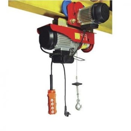 Mini Electric Wire Rope Hoist With Motoriized Trolley Pa1500