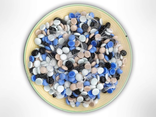 Colourful Pebbles - Polished Multicolor Natural Stones, 15 mm Size Ideal for Garden Landscaping