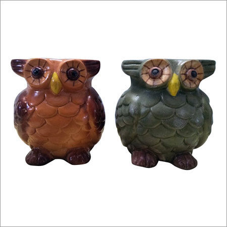 Owl Shaped Ceramic Pots